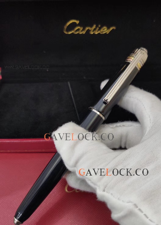 Replica Cartier Pasha Black Resin Rollerball Pen at Gavelock